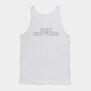 The Power of Speaking Truthful Words Tank Top